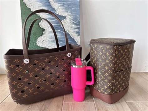 lv inspired bogg bag